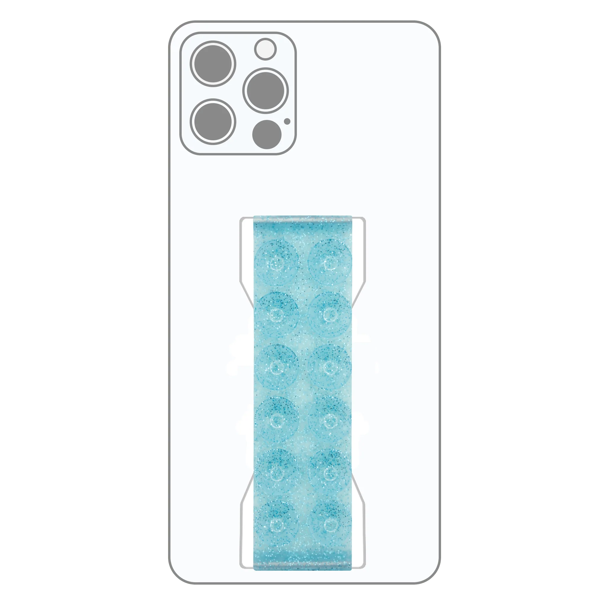 PRO Strap - Blue Topaz Glitter Suction - Image 2