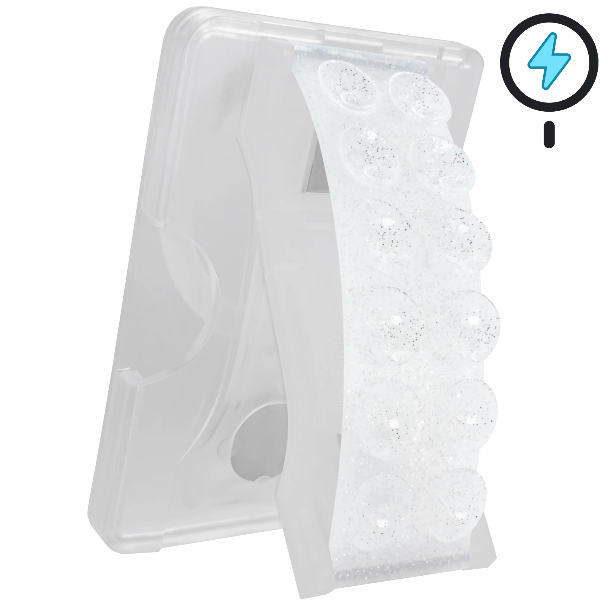 PRO Wallet for MagSafe - Crystal Clear Glitter Suction