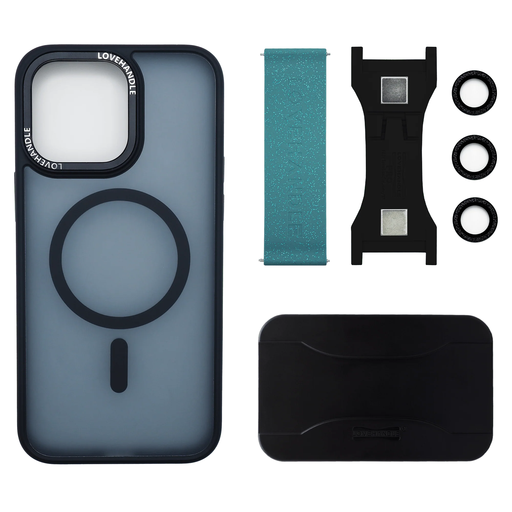 Total Package - PRO for Magsafe - Blue Agate Glitter - Image 4