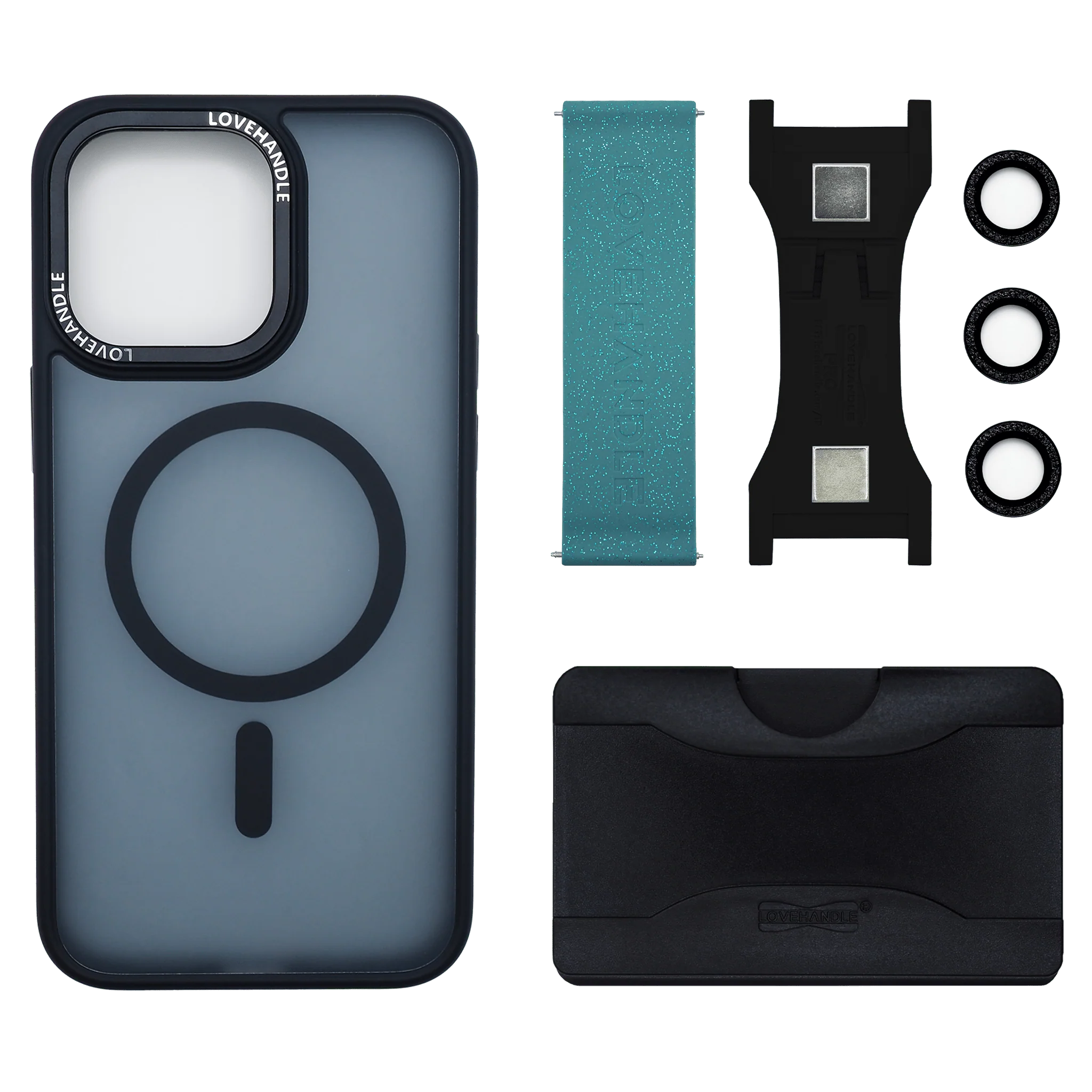 Total Package - PRO Wallet for MagSafe - Blue Agate Glitter - Image 4