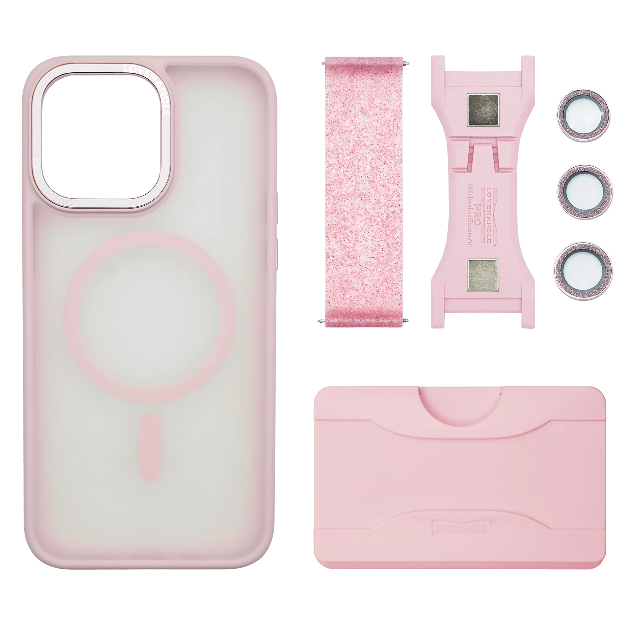Total Package - PRO Wallet for MagSafe - Pink Diamond Glitter - Image 4